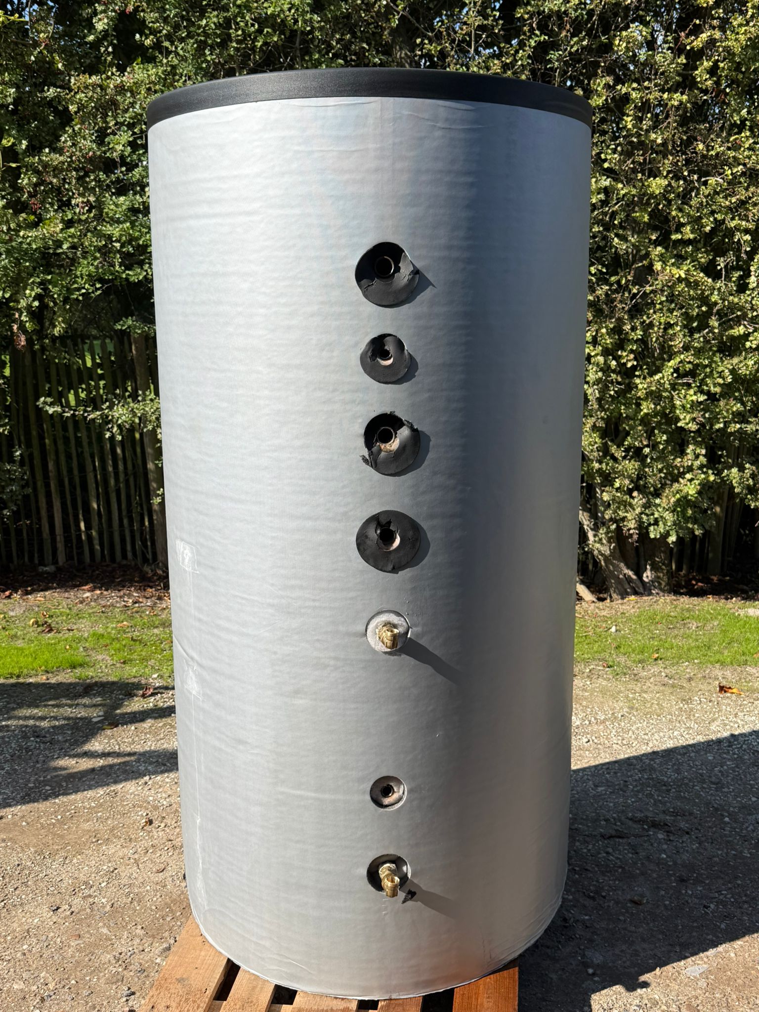 Cv Buffervat 800 liter zonnecollectoren wisselaar