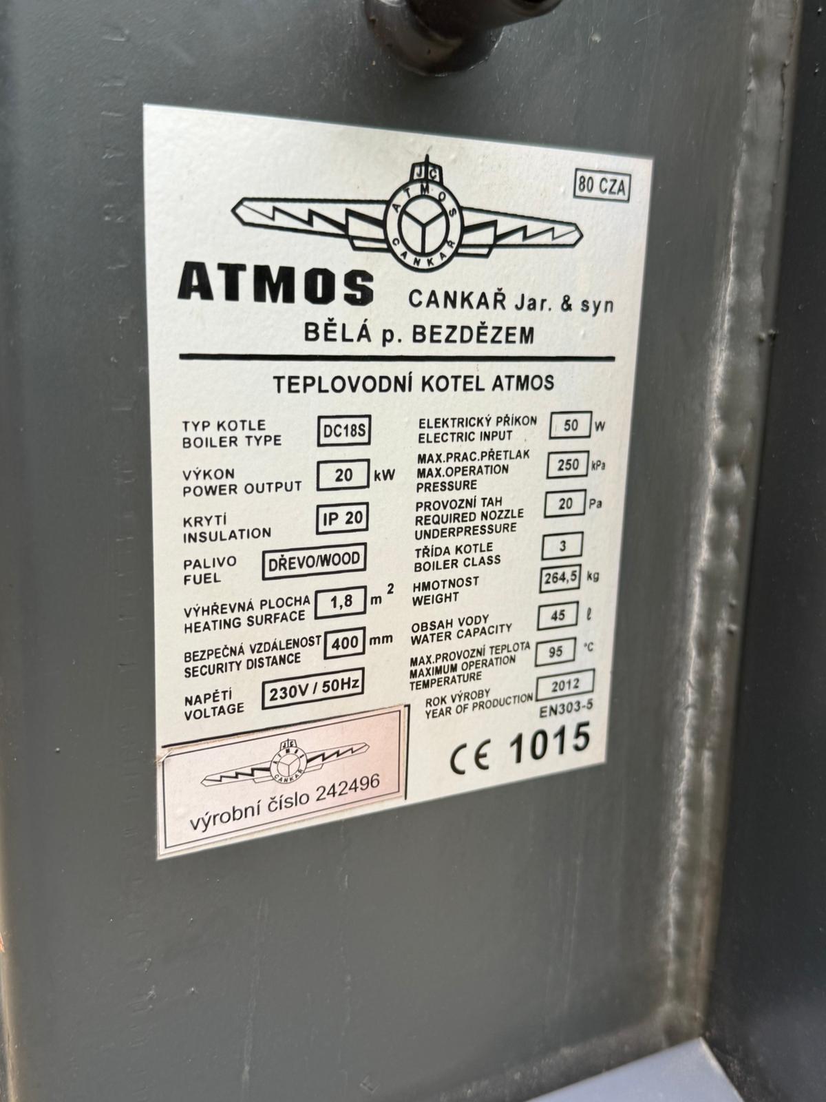 Cv Atmos DC18S Houtvergasser 20kW