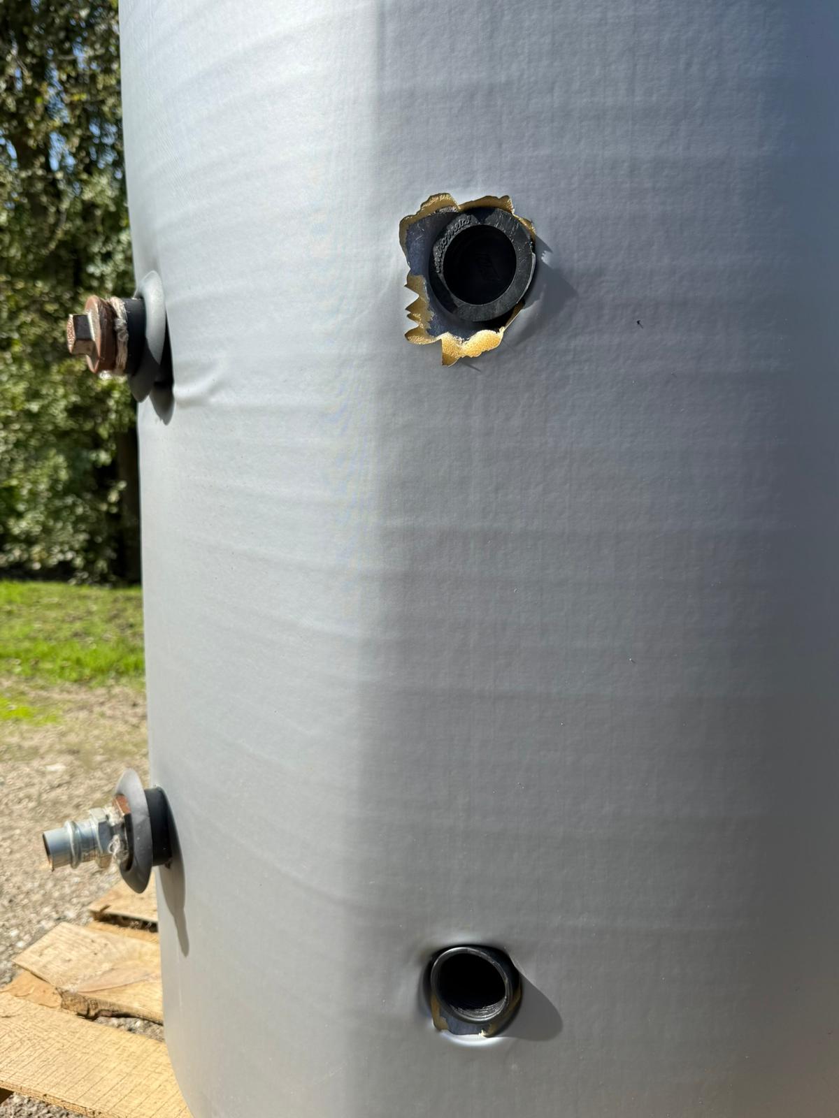 Cv Buffervat 500 liter met Cv wisselaar