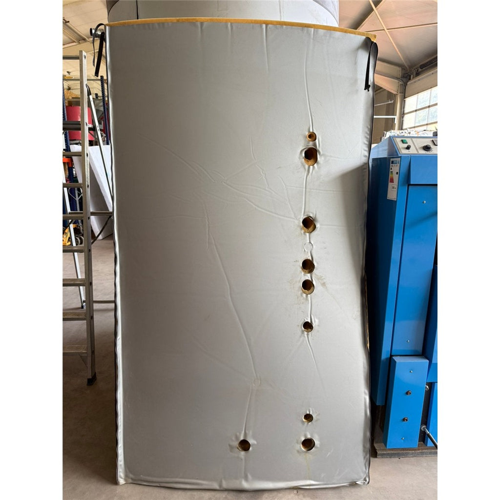 Buffervat 2000 liter met RVS tapwaterspiraal en solar spiraal