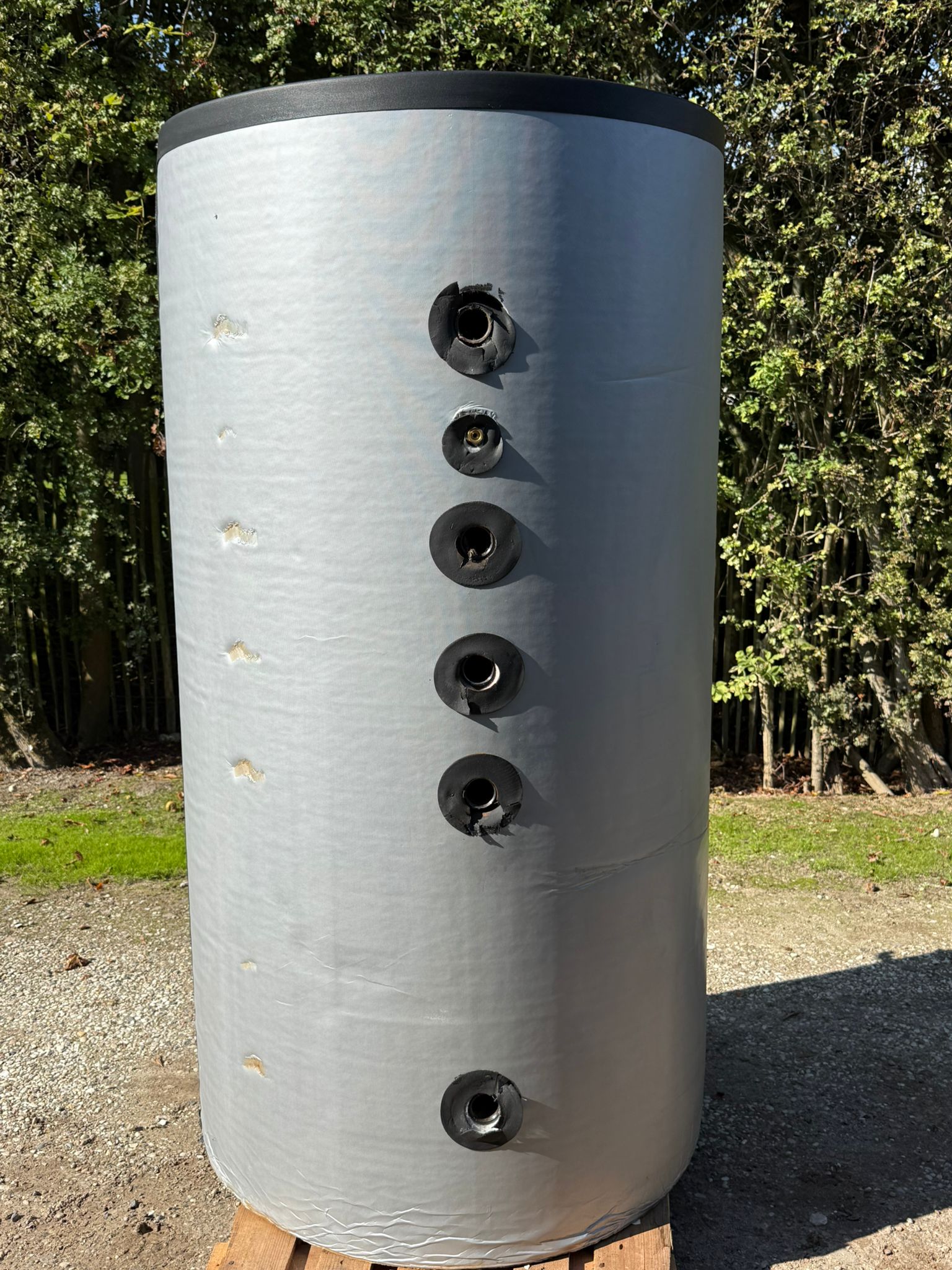 Cv Buffervat 800 liter zonnecollectoren wisselaar