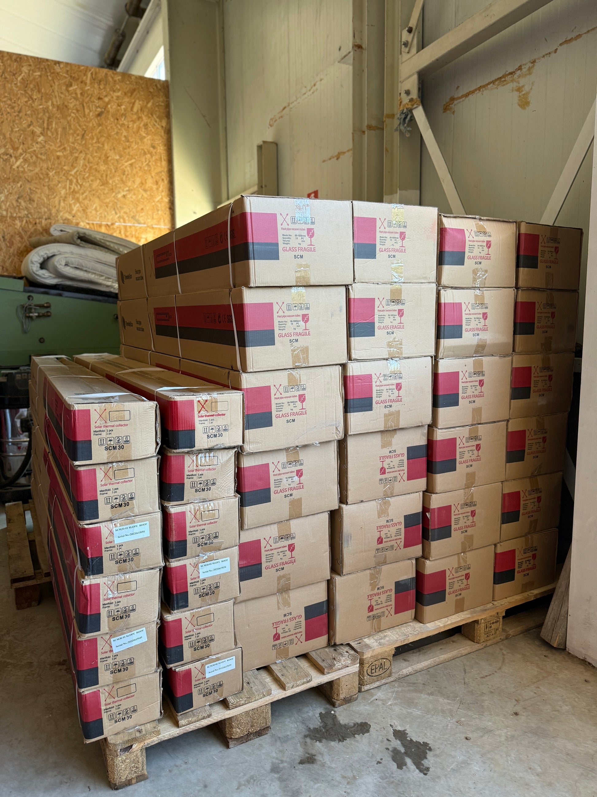 Nieuw Heatpipes 30 buizen plat/ schuin dak incl.rek incl BTW