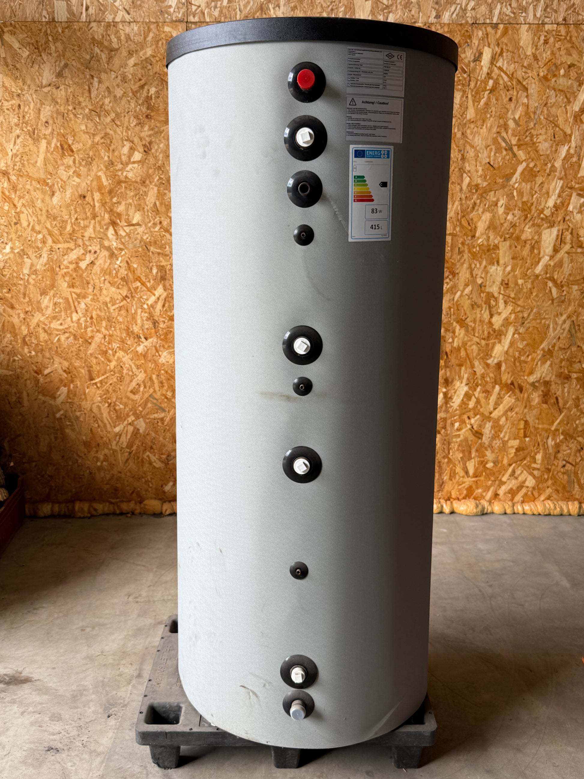 CV Buffervat OEG Solarboiler 400 l met 2 buiswarmtewisselaars