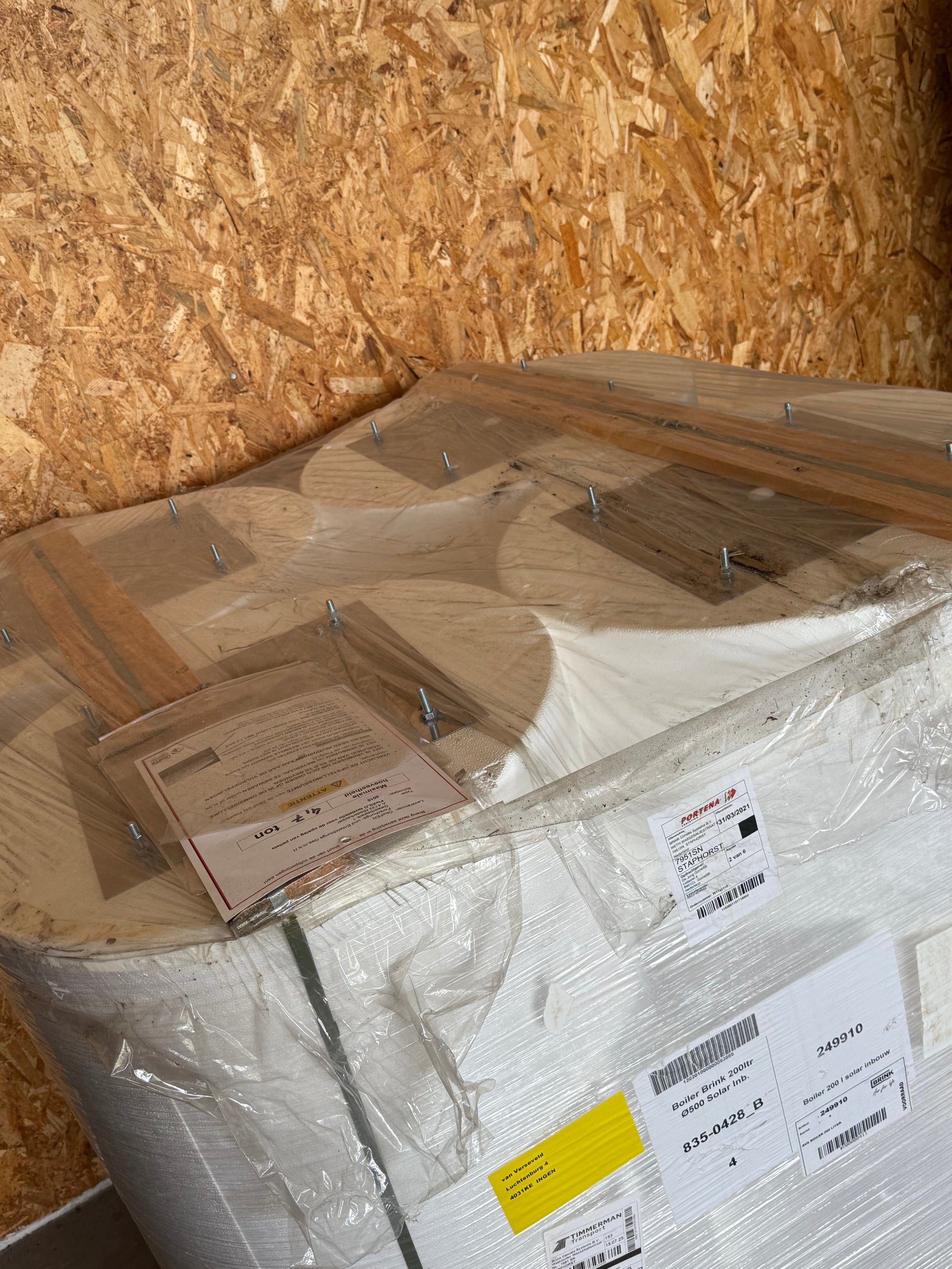 De Jong Solarboilers 200 liter 3 spiralen