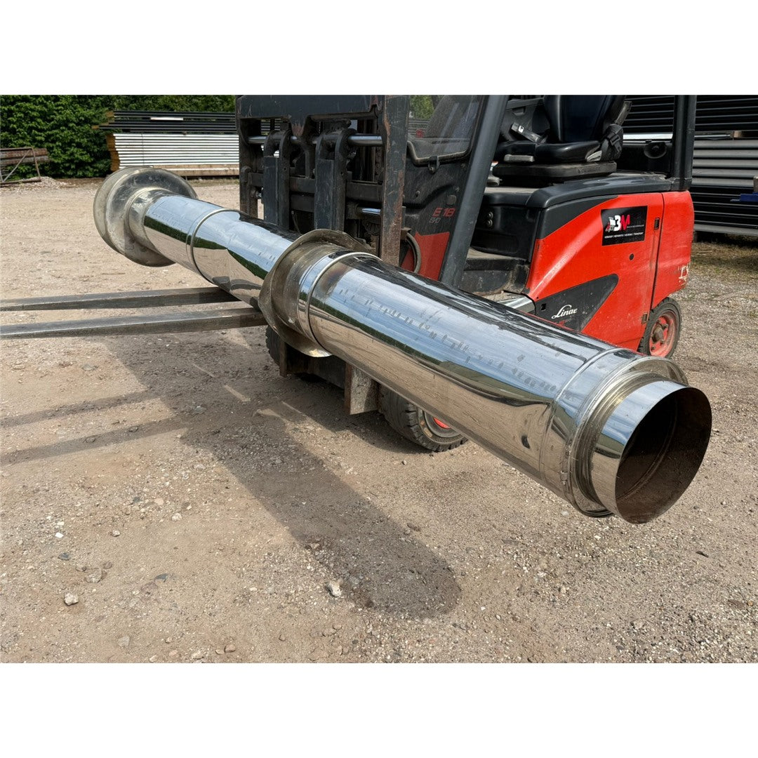 Dubbelwandige RVS kachelpijp 250 mm