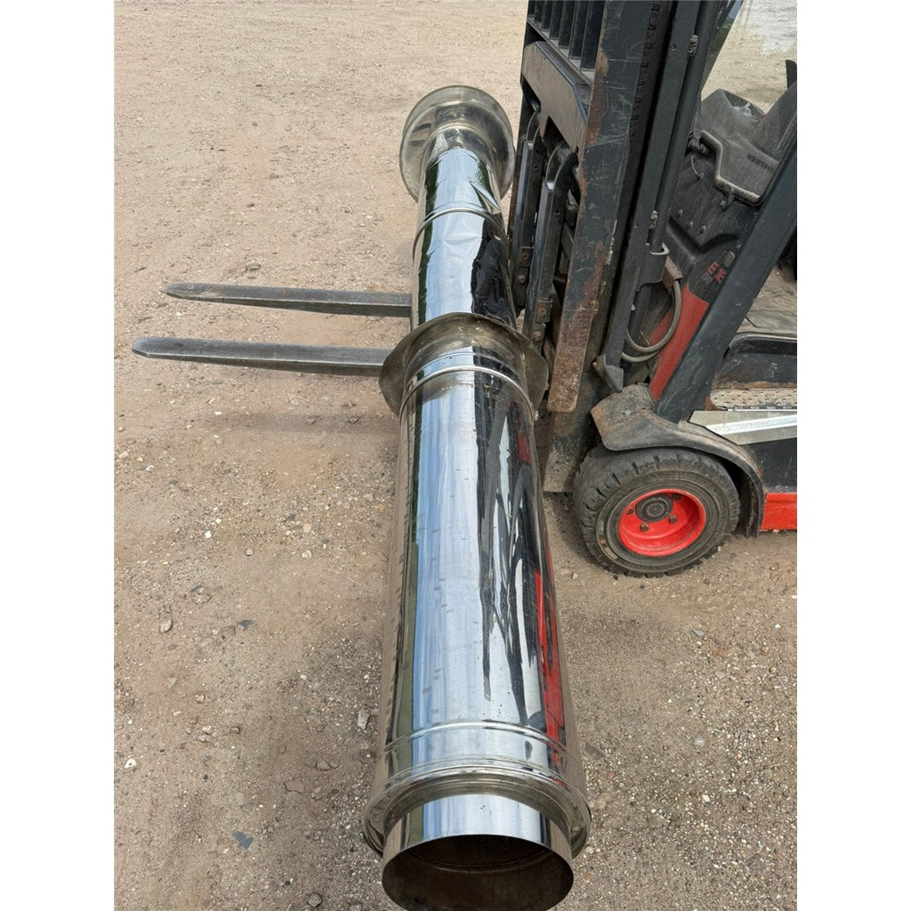 Dubbelwandige RVS kachelpijp 250 mm
